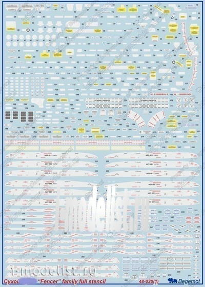 48020 Begemot 1/48 Suhhoi-24 technical labels