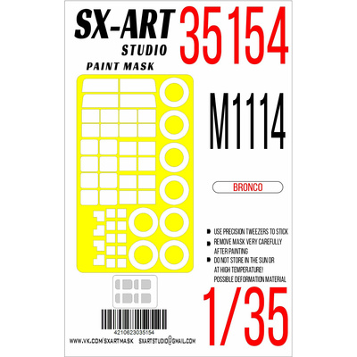 35154 SX-Art 1/35 Окрасочная маска M1114 (Bronco)