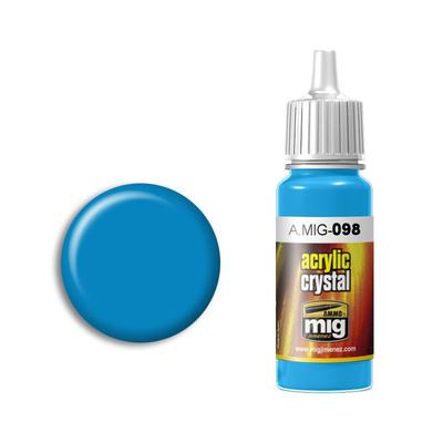 AMIG0098 Ammo Mig Краска CRYSTAL LIGHT BLUE (Прозрачная светло-голубая)