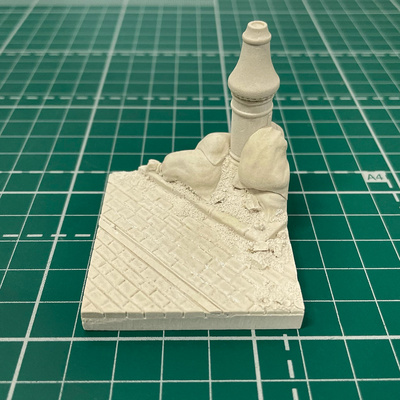 П20 аRтБаZа 1/35 Фрагмент городской площадки со столбом