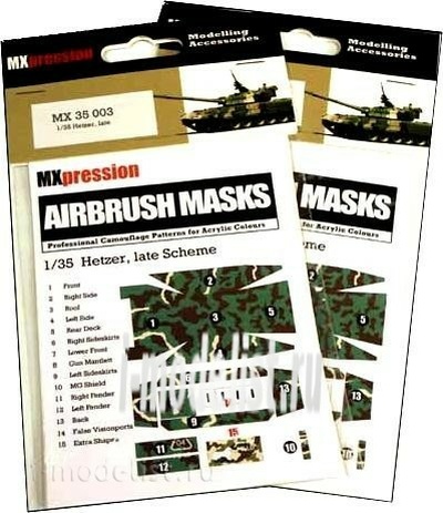 MX35003 MXpression Camo-mask 1/35 Hetzer, late