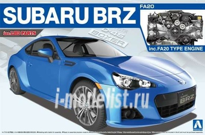 07617 Aoshima 1/24 SUBARU BRZ (c детализированным двигателем,в комплекте с фототравлением)