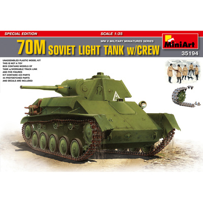 35194 MiniArt 1/35 Тип 70 М советский легкий танк с экипажем (ограниченная серия)