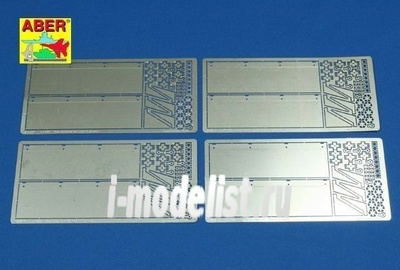 16 006 Aber 1/16 Фототравление для Side fenders for Tiger I, Ausf.E – (Early/Late version)