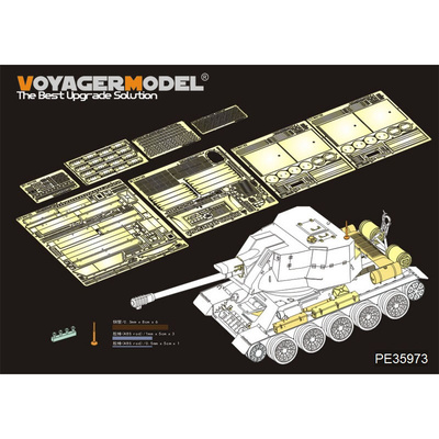 PE35973 Voyager Model 1/35 Фототравление для танка тип 34 / 122 S.P.G Базовый