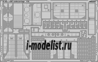 32422 Eduard 1/32 Фототравление для модели тип 28 C undercarriage