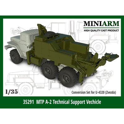 35291 Miniarm 1/35 Конверсионный набор, машина техподдержки МТП-А2 на базе У-4320 (для модели Zvezda)