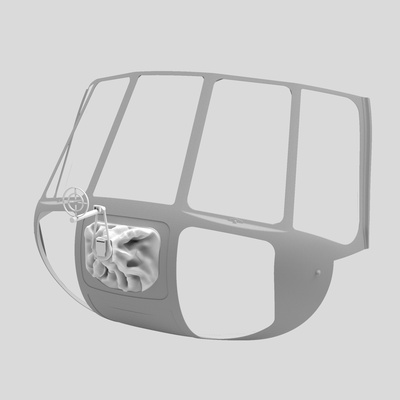 DVC48002 DVC 1/48 Turret for mounting a course machine gun