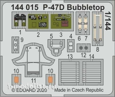 144015 Eduard 1/144 P-47D Bubbletop 1/144