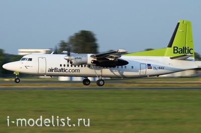 144126-3 Восточный Экспресс 1/144 Пас. самолет Fokker F-50 Air Baltic