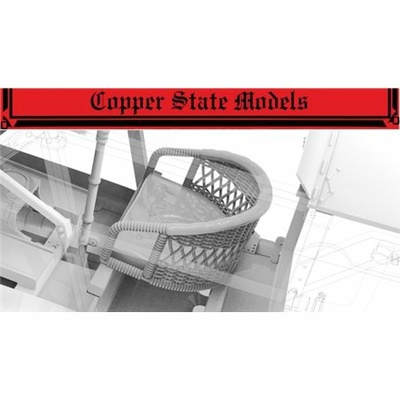 A32-009 Copper State Models 1/32 Плетеное сиденье Bristol Scout с подушкой в кожаной обивке