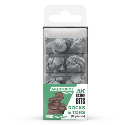 AKBIT0003 AK Interactive 3D-печать BASING BITS Скалы и выступы / Rocks & Tors