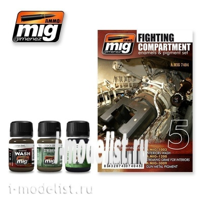 AMIG7404 Ammo Mig Kit FIGHTING COMPARTMENT weathering SET (Interior, fighting compartment)