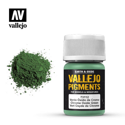 73112  Vallejo Пигмент худ. Окись хрома зеленая/CHROME OXIDE GREEN