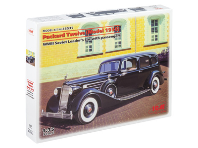 35535 ICM 1/35 Автомобиль советского руководства времен 2МВ Packard Twelve (модель 1936 г.) с пассажирами