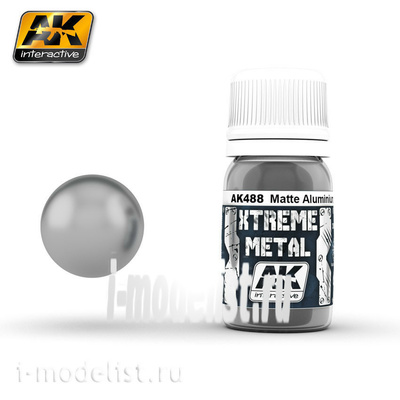 AK488 AK Interactive XTERME METAL MATTE ALUMINIUM (металлик, матовый алюминий)