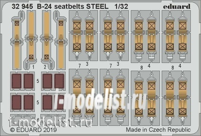32945 Eduard 1/32 B-24 стальные ремни