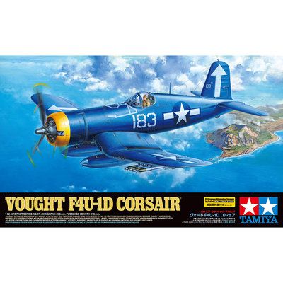 60327 Tamiya 1/32 Американский палубный истребитель Vought F4U-1D Corsair с подставкой