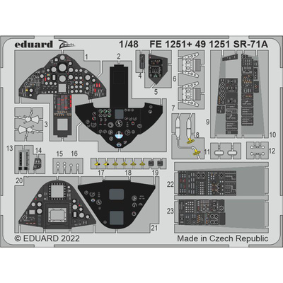FE1251 Eduard 1/48 Фототравление для SR-71A