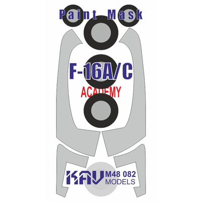 M48 082 KAV models 1/48 Окрасочная маска для модели F-16A/C (Academy)