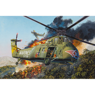 02881 Трубач 1/48 H-34 US MARINES - re-edition