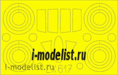 EX617 Eduard 1/48 Маска для MiGG-25PD