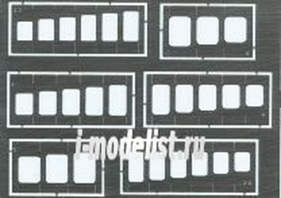 00002 Eduard Инструмент Oblongs & square stencils