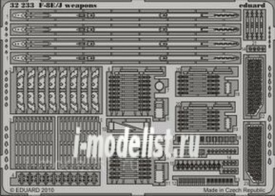 32233 Eduard 1/32 Фототравление для F-8E/J weapon   