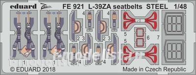FE921 Edward 1/48 photo Etching for model L-39ZA seatbelts STEEL 