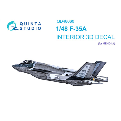 QD48060 Quinta Studio 1/48 3D Cabin Interior Decal F-35A (Meng)
