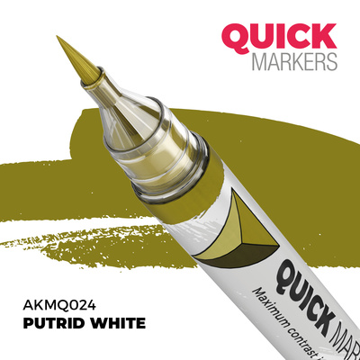 AKMQ024 AK Interactive Маркер QUICK MARKER - Гнилостно-белый / Putrid White