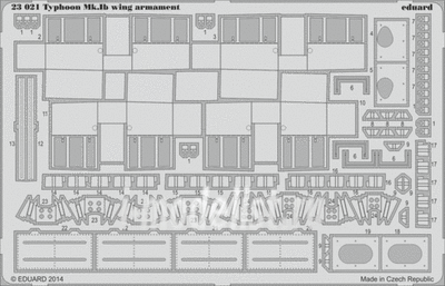 Eduard 23021 1/24 photo etched parts for Typhoon Mk. Ib wing armament