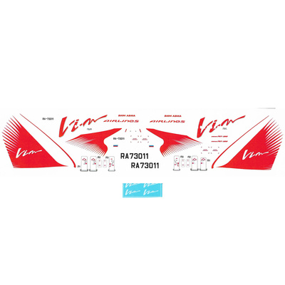 757-200-01 PasDecals 1/144 Лазерная декаль с элементами белой печати Boeing 757-200 Vim-avia