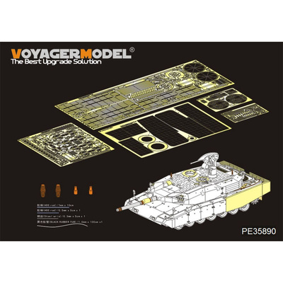 PE35890 Voyager Model 1/35 Фототравление для Современного немецкого Leopard 2A4 Revolution 1 MBT