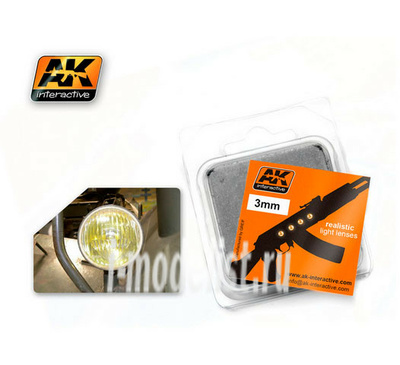 AK214 AK Interactive Lenses transparent yellow AMBER 3mm