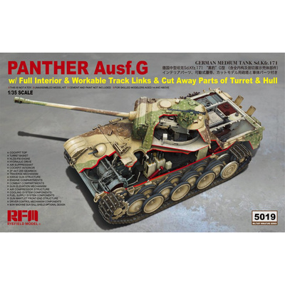 RM-5019 Rye Field Model 1/35 Немецкий танк Panther Ausf.G с интерьером