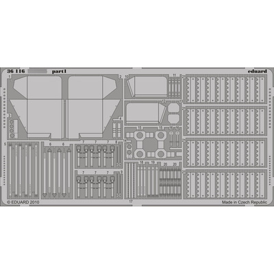 36116 Eduard 1/35 Фототравление для Tанка тип 34/85 
