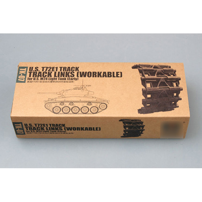 02037 Trumpeter 1/35 Tracks for U.S. T72E1 steel track for U.S. M24 light tank (early)