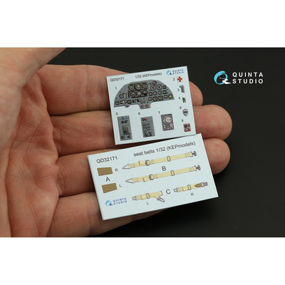QD32171 Quinta Studio 1/32 3D Декаль интерьера кабины MiGG-9 (KEPmodels)	