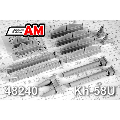 AMC48240 Advanced Modelling 1/48 Авиационная управляемая ракета Х-58У с пусковой АКУ-58