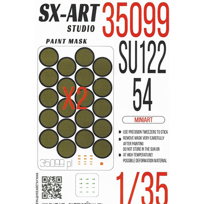 35099 SX-Art 1/35 Окрасочная маска СУ-122-54 (Miniart)