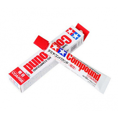 87068 Tamiya Polishing Compound Coarse. Coarse grinding paste for initial surface treatment. 