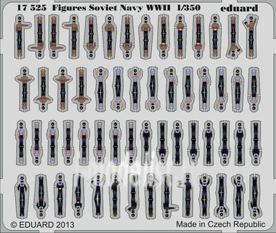 17525 Eduard 1/350 Фототравление для Figures Soviet Navy WWII  S.A.  1/350  3D