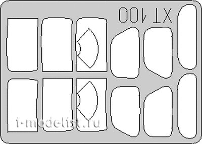 XT100 Eduard 1/35 Набор окрасочных масок для Z&L-157