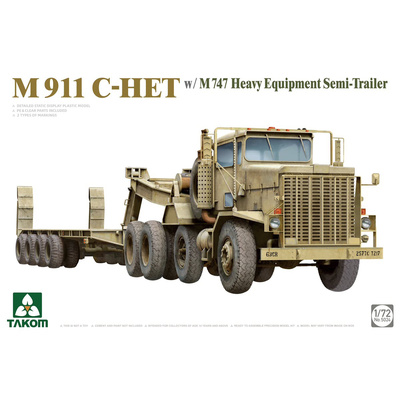 5024 Takom 1/72 Полуприцеп для перевозки тяжелого оборудования M911 C-HET с M747