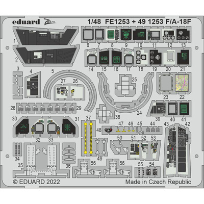 491253 Eduard 1/48 Фототравление для F/ A-18F