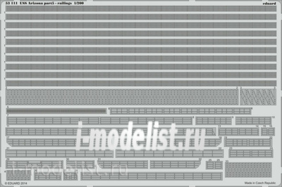 53111 1/200 Eduard photo etched parts for USS Arizona part 5 - railings