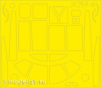JX257 Eduard 1/32 Маска для A-26B Invader TFace