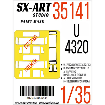 35141 SX-Art 1/35 Окрасочная маска U-4320 (Трубач)