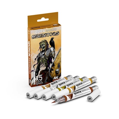AKMQ110 AK Interactive Набор маркеров Quick Markers Скелеты / Skeletons